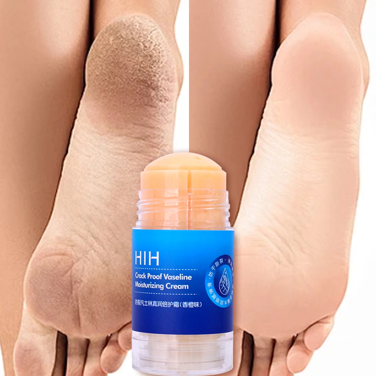 Moisturizing Exfoliation Feet Cream Stick Anti Cracking Double Protection Peach Orange Hand Foot Softening Dry Daily Foot Care