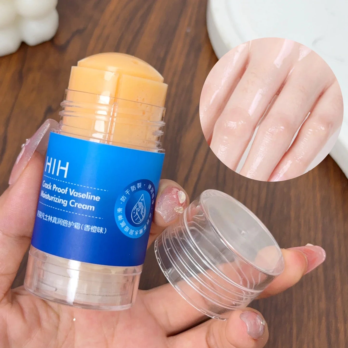 Moisturizing Exfoliation Feet Cream Stick Anti Cracking Double Protection Peach Orange Hand Foot Softening Dry Daily Foot Care
